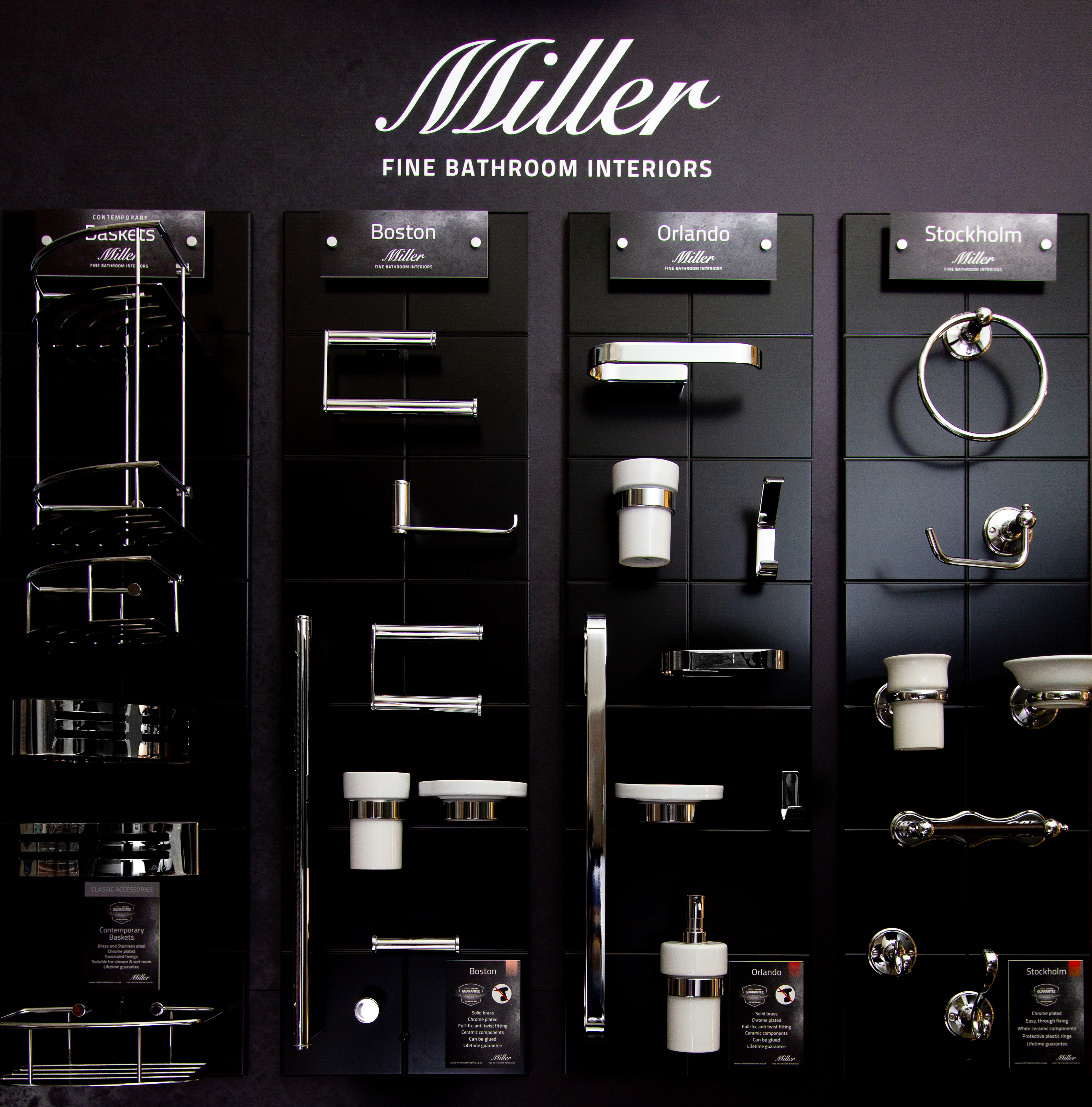 Flock lag Let at læse Miller Bathroom Accessories | Ormishers